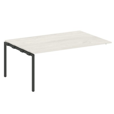 Metal System Quattro 4x4 40БП.ППРГ-5 (Дуб наварра/Антрацит) Проходной наборный элемент переговорного стола на П-образном м/к