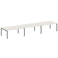 Metal System Quattro 4x4 40БП.ПРГ-3.5 (Дуб наварра/Антрацит) Переговорный стол, 3 столешницы на П-образном м/к