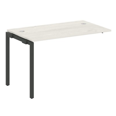 Metal System Quattro 4x4 40БП.ПРС-СП-1.2 (Дуб наварра/Антрацит) Проходной наборный элемент рабочей станции на П-образном м/к