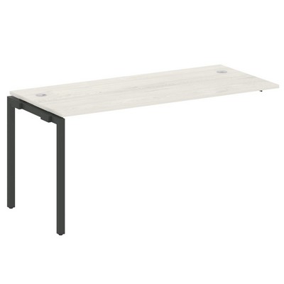 Metal System Quattro 4x4 40БП.ПРС-СП-1.4 (Дуб наварра/Черный) Проходной наборный элемент рабочей станции на П-образном м/к