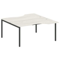 Metal System Quattro 4x4 40БП.РАС-СА-2.1 (Дуб наварра/Антрацит) Рабочая станция криволинейная на П-образном м/к