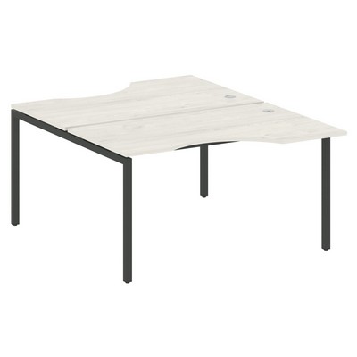 Metal System Quattro 4x4 40БП.РАС-СА-2.2 (Дуб наварра/Антрацит) Рабочая станция криволинейная на П-образном м/к