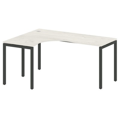 Metal System Quattro 4x4 40БП.СА-4 Л (Дуб наварра/Антрацит) Стол криволинейный левый на П-образном м/к