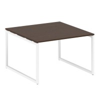 Metal System Quattro 4x4 40БО.ПРГ-1.2 (Дуб наварра/Белый) Переговорный стол, 1 столешница на О-образном м/к