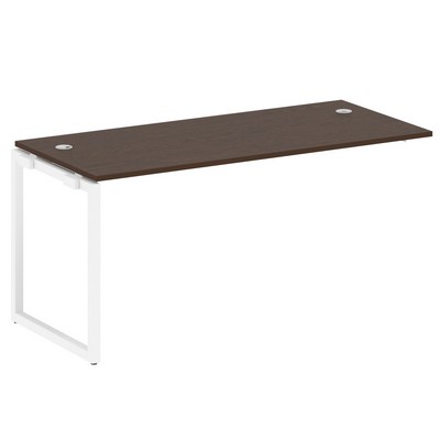 Metal System Quattro 4x4 40БО.ПРС-СП-1.4 (Дуб наварра/Белый) Проходной наборный элемент рабочей станции на О-образном м/к