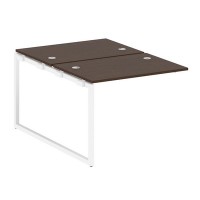 Metal System Quattro 4x4 40БО.ПРС-СП-2.1 (Дуб наварра/Белый) Проходной наборный элемент рабочей станции на О-образном м/к