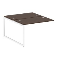 Metal System Quattro 4x4 40БО.ПРС-СП-2.2 (Дуб наварра/Белый) Проходной наборный элемент рабочей станции на О-образном м/к