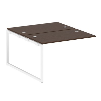 Metal System Quattro 4x4 40БО.ПРС-СП-2.2 (Дуб наварра/Белый) Проходной наборный элемент рабочей станции на О-образном м/к