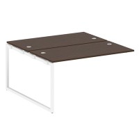 Metal System Quattro 4x4 40БО.ПРС-СП-2.3 (Дуб наварра/Белый) Проходной наборный элемент рабочей станции на О-образном м/к