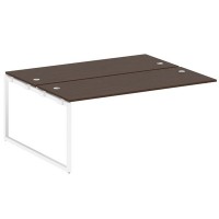 Metal System Quattro 4x4 40БО.ПРС-СП-2.5 (Дуб наварра/Белый) Проходной наборный элемент рабочей станции на О-образном м/к