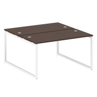 Metal System Quattro 4x4 40БО.РАС-СП-2.3 (Дуб наварра/Белый) Рабочая станция на О-образном м/к