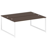 Metal System Quattro 4x4 40БО.РАС-СП-2.5 (Дуб наварра/Белый) Рабочая станция на О-образном м/к