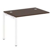 Metal System Quattro 4x4 40БП.ПРС-СП-1.1 (Дуб наварра/Белый) Проходной наборный элемент рабочей станции на П-образном м/к