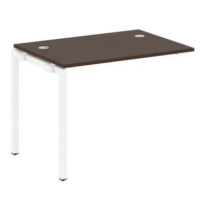 Metal System Quattro 4x4 40БП.ПРС-СП-1.1 (Дуб наварра/Белый) Проходной наборный элемент рабочей станции на П-образном м/к