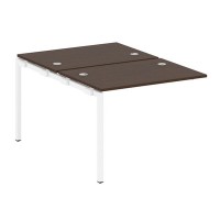 Metal System Quattro 4x4 40БП.ПРС-СП-2.1 (Дуб наварра/Белый) Проходной наборный элемент рабочей станции на П-образном м/к