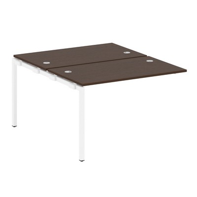 Metal System Quattro 4x4 40БП.ПРС-СП-2.2 (Дуб наварра/Белый) Проходной наборный элемент рабочей станции на П-образном м/к