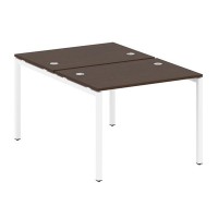 Metal System Quattro 4x4 40БП.РАС-СП-2.1 (Дуб наварра/Белый) Рабочая станция на П-образном м/к