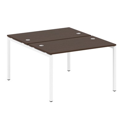 Metal System Quattro 4x4 40БП.РАС-СП-2.2 (Дуб наварра/Белый) Рабочая станция на П-образном м/к