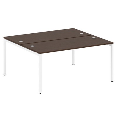 Metal System Quattro 4x4 40БП.РАС-СП-2.4 (Дуб наварра/Белый) Рабочая станция на П-образном м/к