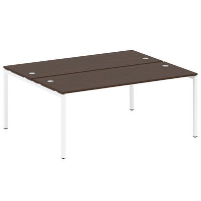 Metal System Quattro 4x4 40БП.РАС-СП-2.5 (Дуб наварра/Белый) Рабочая станция на П-образном м/к