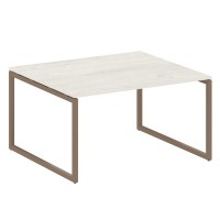 Metal System Quattro 4x4 40БО.ПРГ-1.3 (Дуб наварра/Мокко) Переговорный стол, 1 столешница на О-образном м/к