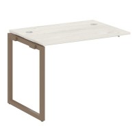 Metal System Quattro 4x4 40БО.ПРС-СП-1.1 (Дуб наварра/Мокко) Проходной наборный элемент рабочей станции на О-образном м/к