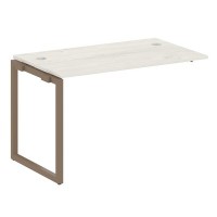 Metal System Quattro 4x4 40БО.ПРС-СП-1.2 (Дуб наварра/Мокко) Проходной наборный элемент рабочей станции на О-образном м/к