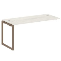 Metal System Quattro 4x4 40БО.ПРС-СП-1.4 (Дуб наварра/Мокко) Проходной наборный элемент рабочей станции на О-образном м/к