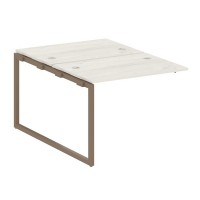 Metal System Quattro 4x4 40БО.ПРС-СП-2.1 (Дуб наварра/Мокко) Проходной наборный элемент рабочей станции на О-образном м/к