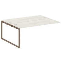 Metal System Quattro 4x4 40БО.ПРС-СП-2.5 (Дуб наварра/Мокко) Проходной наборный элемент рабочей станции на О-образном м/к