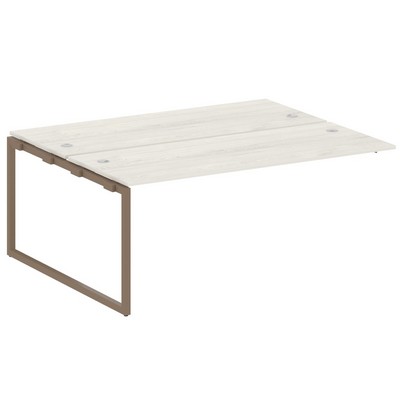 Metal System Quattro 4x4 40БО.ПРС-СП-2.5 (Дуб наварра/Мокко) Проходной наборный элемент рабочей станции на О-образном м/к