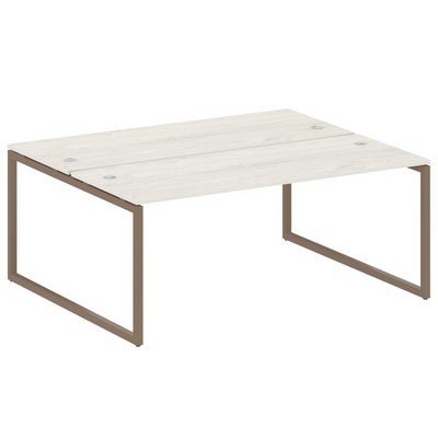 Metal System Quattro 4x4 40БО.РАС-СП-2.5 (Дуб наварра/Мокко) Рабочая станция на О-образном м/к