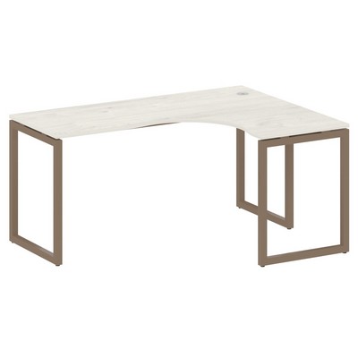 Metal System Quattro 4x4 40БО.СА-4 Пр (Дуб наварра/Мокко) Стол криволинейный правый на О-образном м/к