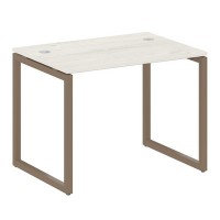 Metal System Quattro 4x4 40БО.СП-1 (Дуб наварра/Мокко) Стол письменный на О-образном м/к