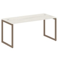 Metal System Quattro 4x4 40БО.СП-4 (Дуб наварра/Мокко) Стол письменный на О-образном м/к