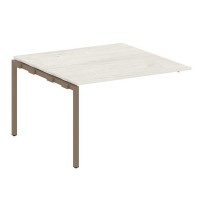 Metal System Quattro 4x4 40БП.ППРГ-2 (Дуб наварра/Мокко) Проходной наборный элемент переговорного стола на П-образном м/к