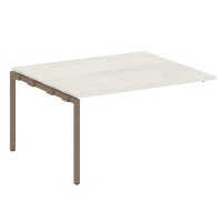 Metal System Quattro 4x4 40БП.ППРГ-3 (Дуб наварра/Мокко) Проходной наборный элемент переговорного стола на П-образном м/к