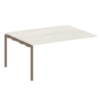 Metal System Quattro 4x4 40БП.ППРГ-4 (Дуб наварра/Мокко) Проходной наборный элемент переговорного стола на П-образном м/к