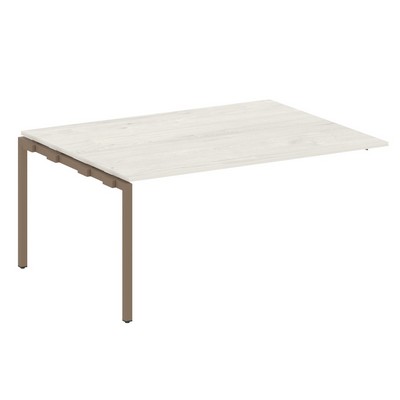 Metal System Quattro 4x4 40БП.ППРГ-4 (Дуб наварра/Мокко) Проходной наборный элемент переговорного стола на П-образном м/к