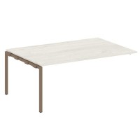 Metal System Quattro 4x4 40БП.ППРГ-5 (Дуб наварра/Мокко) Проходной наборный элемент переговорного стола на П-образном м/к