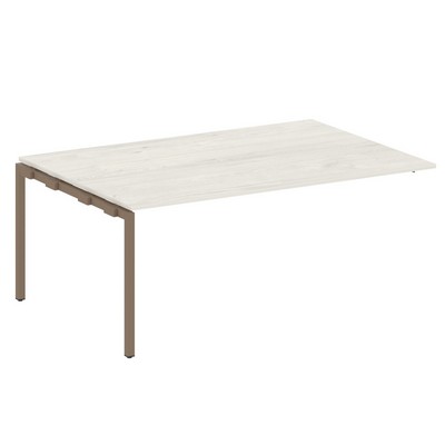 Metal System Quattro 4x4 40БП.ППРГ-5 (Дуб наварра/Мокко) Проходной наборный элемент переговорного стола на П-образном м/к