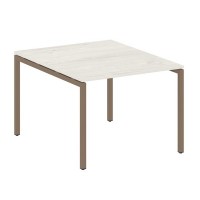 Metal System Quattro 4x4 40БП.ПРГ-1.1 (Дуб наварра/Мокко) Переговорный стол, 1 столешница на П-образном м/к