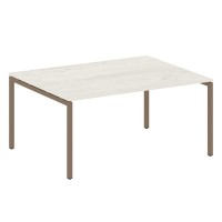 Metal System Quattro 4x4 40БП.ПРГ-1.4 (Дуб наварра/Мокко) Переговорный стол, 1 столешница на П-образном м/к