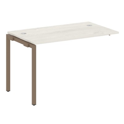 Metal System Quattro 4x4 40БП.ПРС-СП-1.2 (Дуб наварра/Мокко) Проходной наборный элемент рабочей станции на П-образном м/к