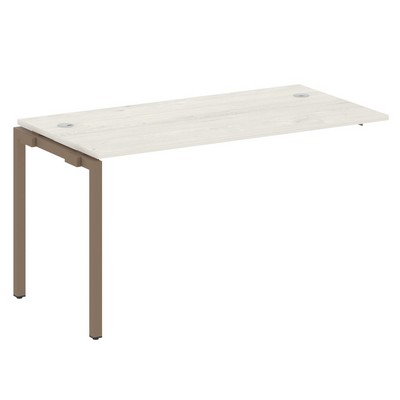 Metal System Quattro 4x4 40БП.ПРС-СП-1.3 (Дуб наварра/Мокко) Проходной наборный элемент рабочей станции на П-образном м/к