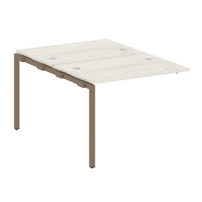 Metal System Quattro 4x4 40БП.ПРС-СП-2.1 (Дуб наварра/Мокко) Проходной наборный элемент рабочей станции на П-образном м/к