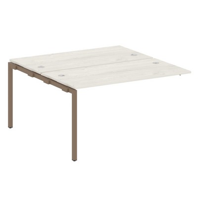 Metal System Quattro 4x4 40БП.ПРС-СП-2.3 (Дуб наварра/Мокко) Проходной наборный элемент рабочей станции на П-образном м/к