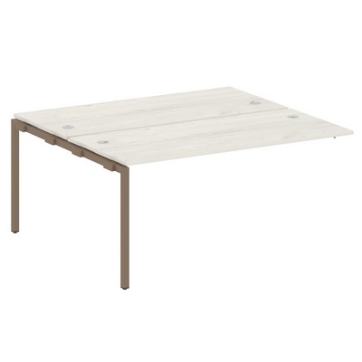 Metal System Quattro 4x4 40БП.ПРС-СП-2.4 (Дуб наварра/Мокко) Проходной наборный элемент рабочей станции на П-образном м/к