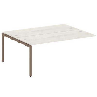 Metal System Quattro 4x4 40БП.ПРС-СП-2.5 (Дуб наварра/Мокко) Проходной наборный элемент рабочей станции на П-образном м/к