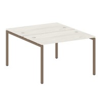 Metal System Quattro 4x4 40БП.РАС-СП-2.2 (Дуб наварра/Мокко) Рабочая станция на П-образном м/к